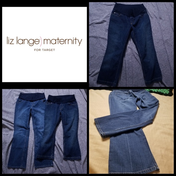 Bundle of 2 Liz Lange maternity jeans - Picture 2 of 8
